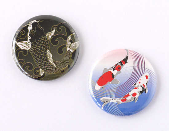 【缶バッジ】和柄・鯉