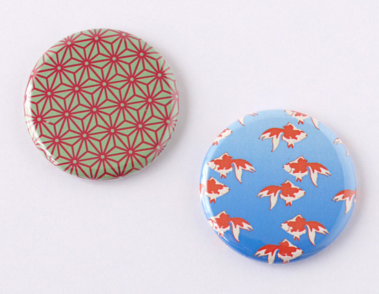 【缶バッジ】和文様3