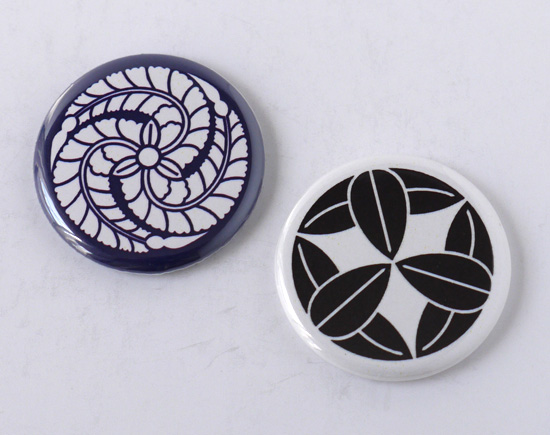 戦国武将缶バッジ「竹中重治・黒田孝高」