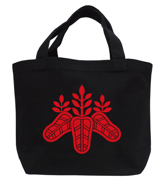 戦国武将家紋ミニトートバッグ【豊臣氏家紋「太閤桐」豊臣秀吉】