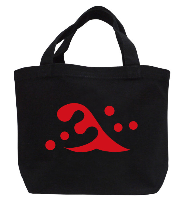 戦国武将家紋ミニトートバッグ【斎藤氏家紋「立波」斎藤道三】