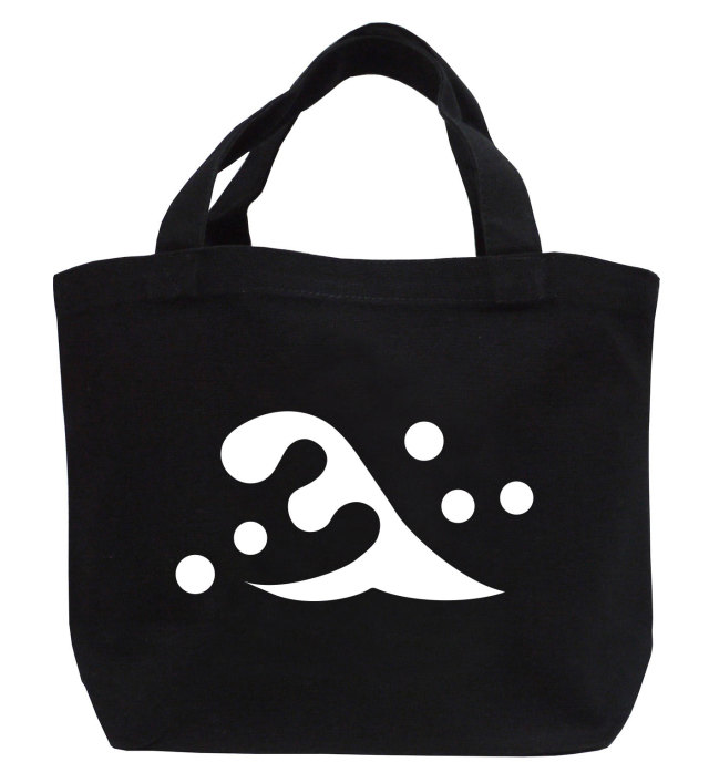 戦国武将家紋ミニトートバッグ【斎藤氏家紋「立波」斎藤道三】