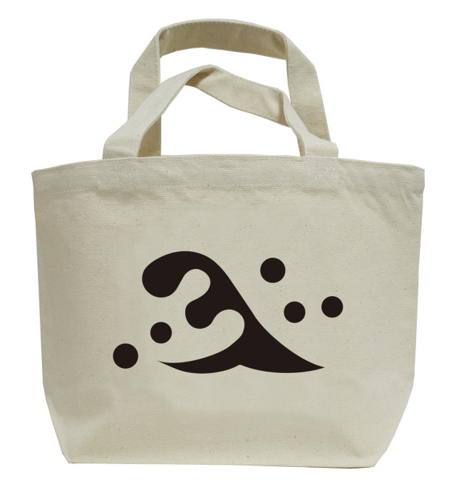 戦国武将家紋ミニトートバッグ【斎藤氏家紋「立波」斎藤道三】