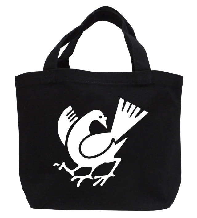 戦国武将家紋ミニトートバッグ【雑賀氏家紋「八咫烏（ヤタガラス）」雑賀孫市】