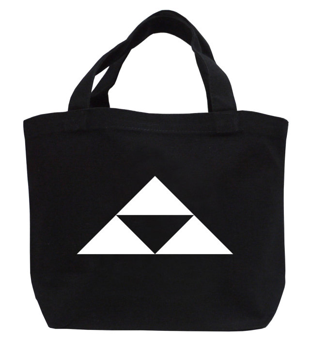 戦国武将家紋ミニトートバッグ【北条氏家紋「北条鱗」北条早雲・北条氏綱・北条氏康・北条氏政・北条氏直】