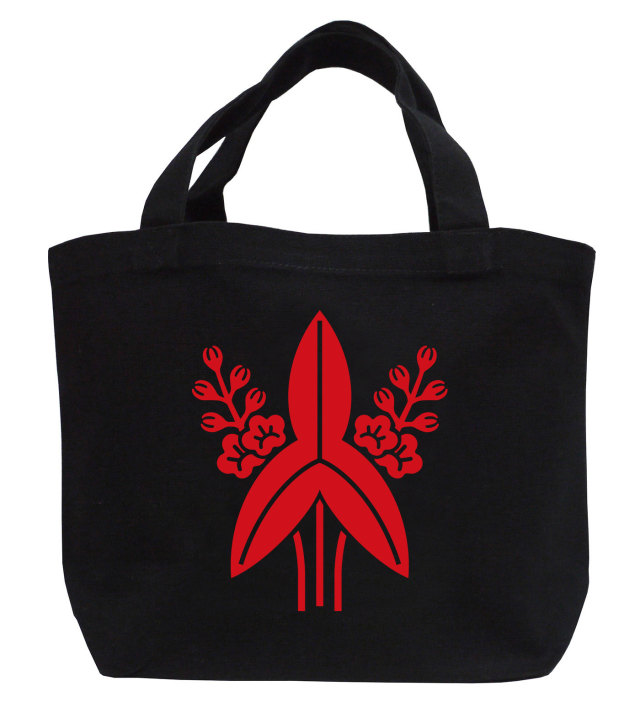 戦国武将家紋ミニトートバッグ【福島氏家紋「福島沢瀉」福島正則】