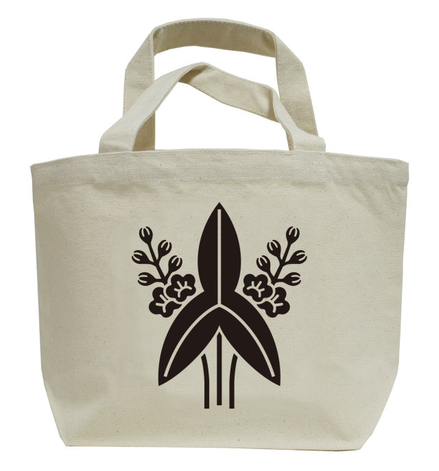 戦国武将家紋ミニトートバッグ【福島氏家紋「福島沢瀉」福島正則】