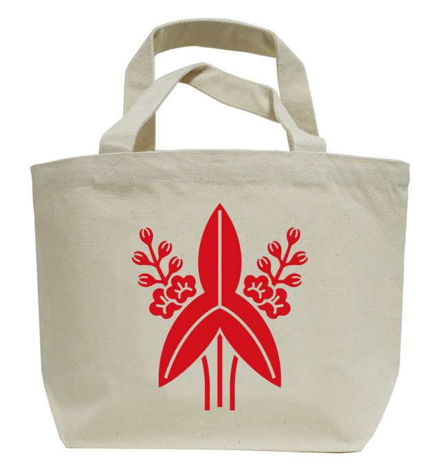 戦国武将家紋ミニトートバッグ【福島氏家紋「福島沢瀉」福島正則】