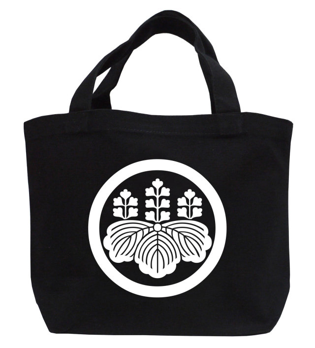 家紋ミニトートバッグ「丸に五七の桐」