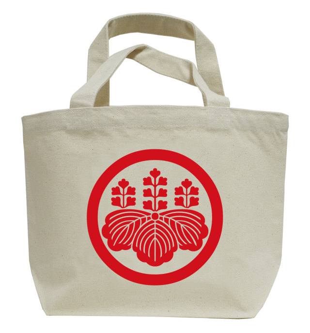 家紋ミニトートバッグ「丸に五七の桐」