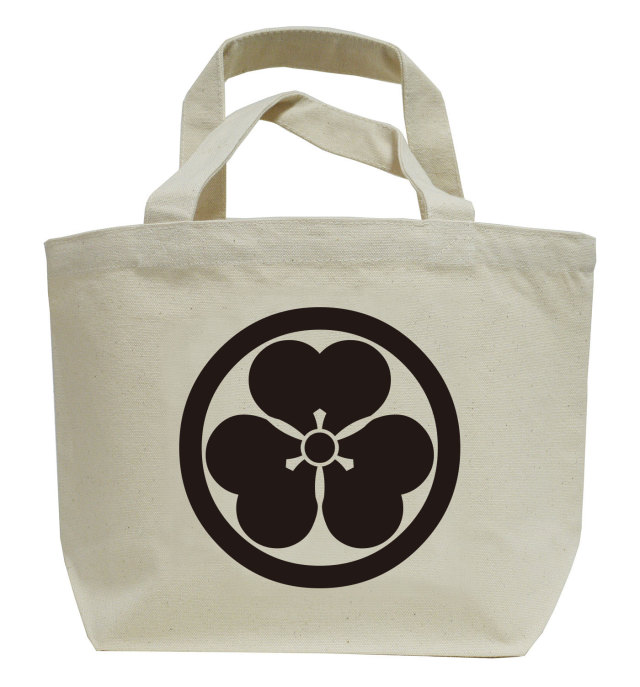 家紋ミニトートバッグ「丸に片喰」