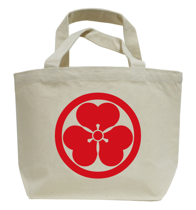 家紋ミニトートバッグ「丸に片喰」