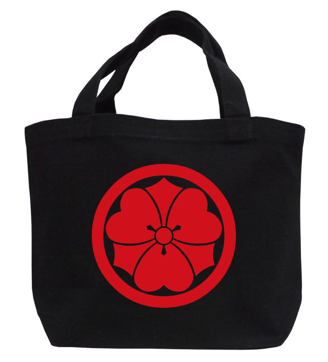 家紋ミニトートバッグ「丸に剣片喰」