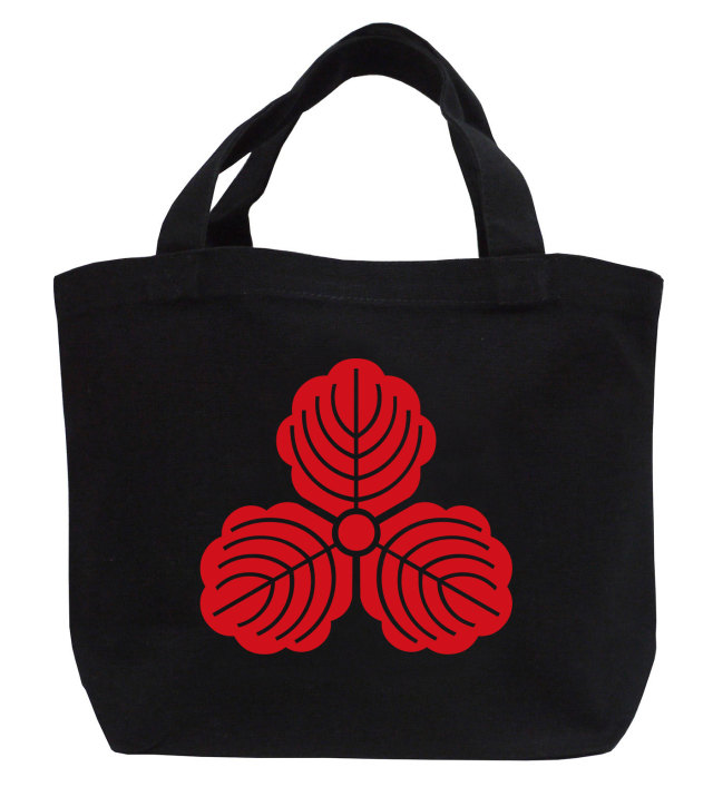 家紋ミニトートバッグ「三つ柏」