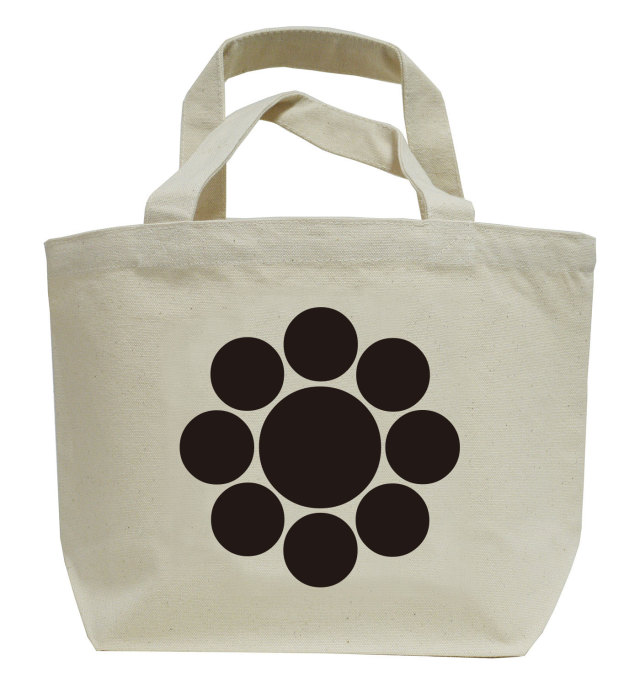 家紋ミニトートバッグ「九曜」