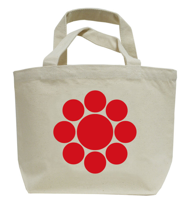 家紋ミニトートバッグ「九曜」