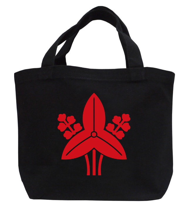 家紋ミニトートバッグ「立ち沢瀉」