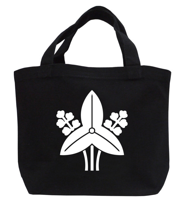 家紋ミニトートバッグ「立ち沢瀉」