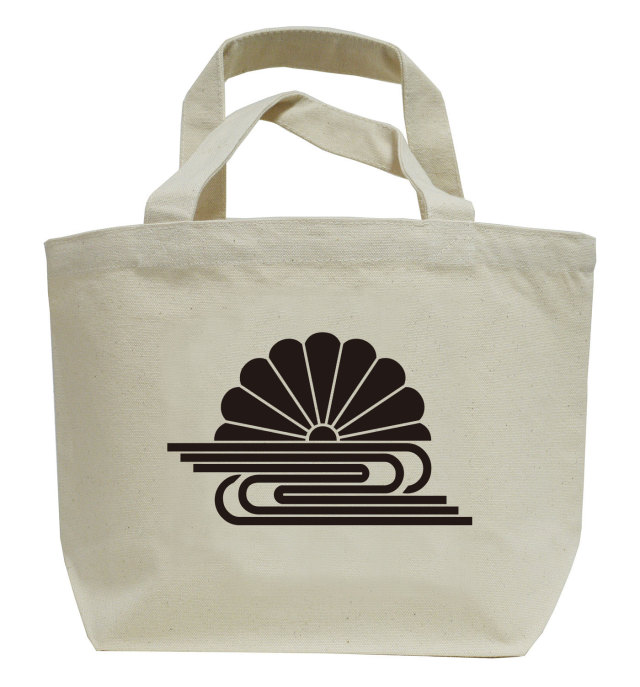 家紋ミニトートバッグ「菊水」