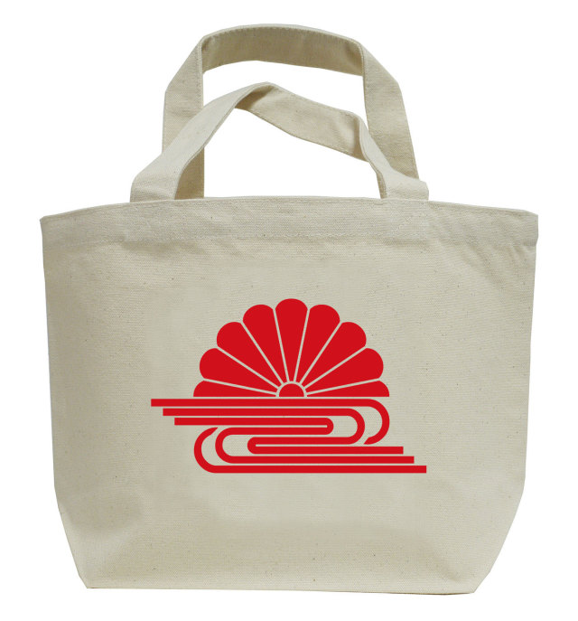 家紋ミニトートバッグ「菊水」