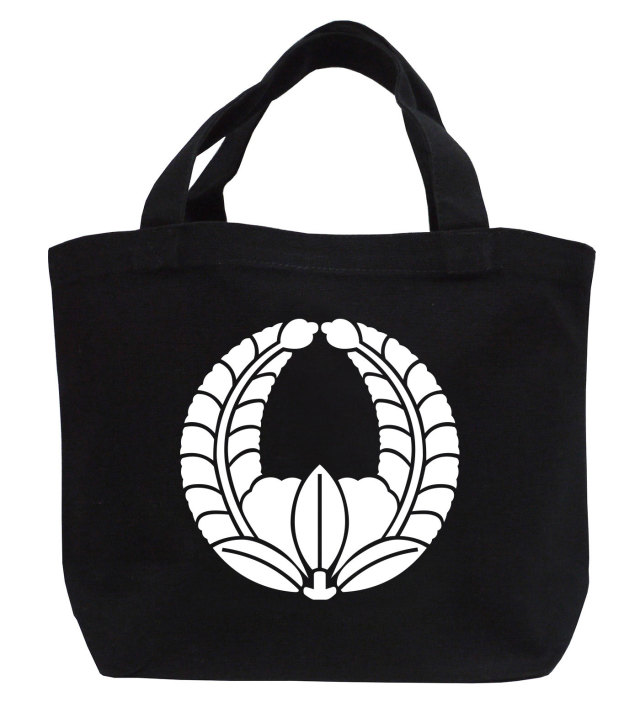 家紋ミニトートバッグ「上がり藤」