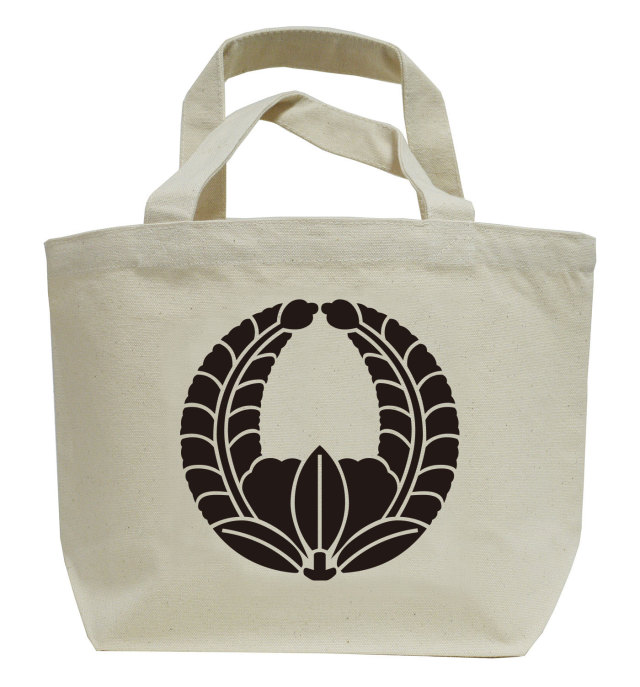 家紋ミニトートバッグ「上がり藤」