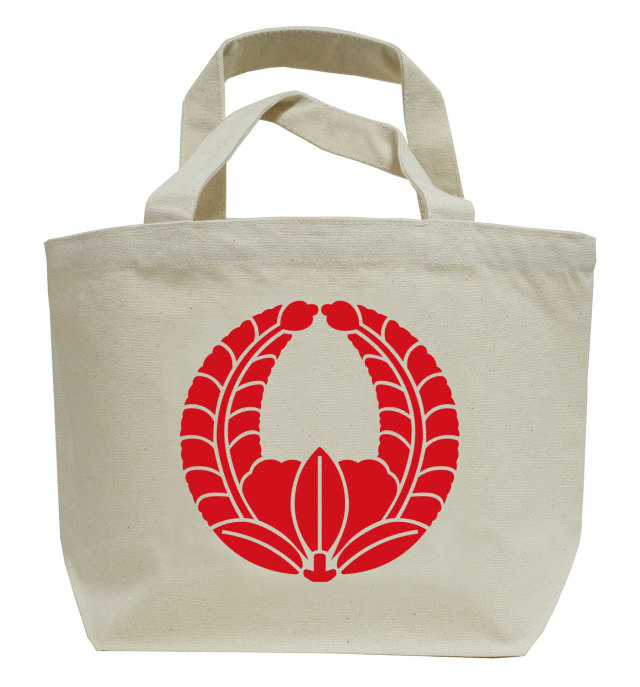 家紋ミニトートバッグ「上がり藤」