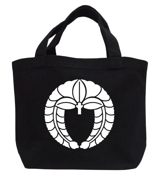 家紋ミニトートバッグ「下がり藤」