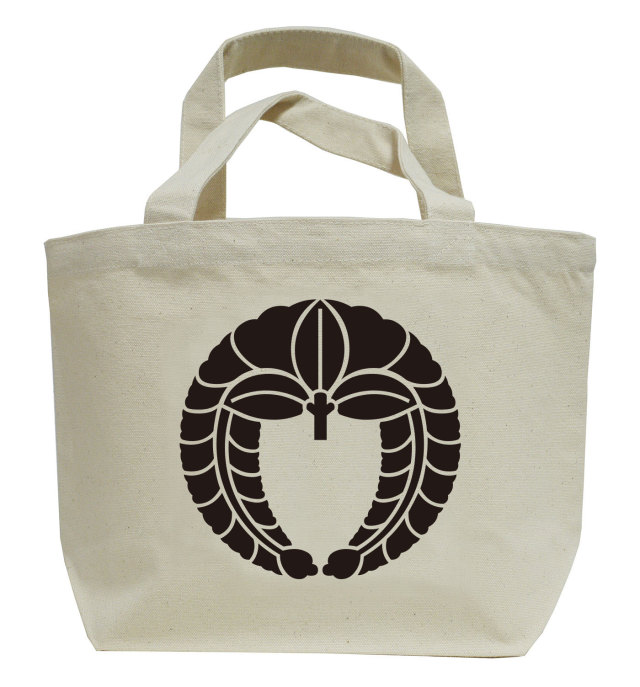 家紋ミニトートバッグ「下がり藤」