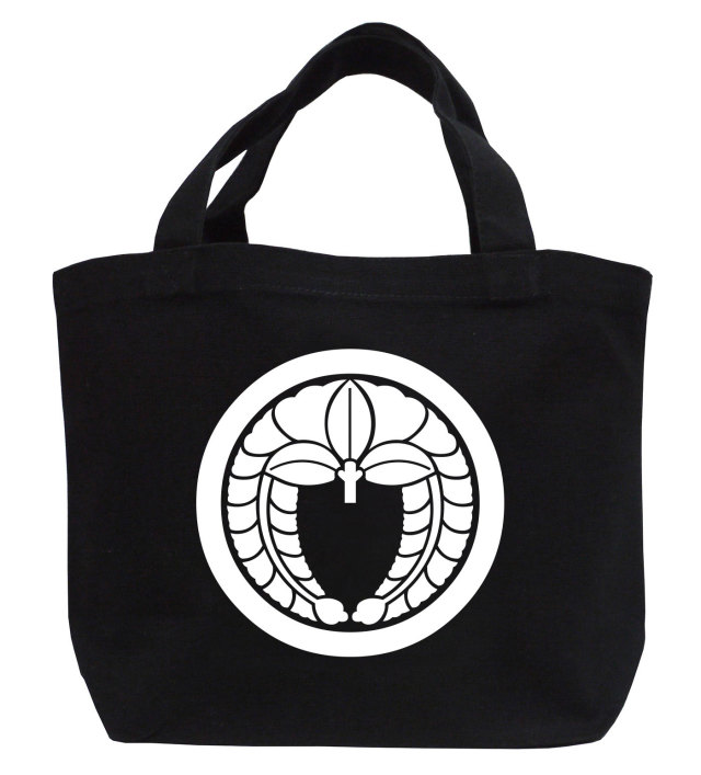 家紋ミニトートバッグ「丸に下がり藤」