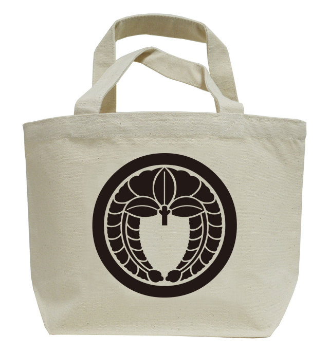 家紋ミニトートバッグ「丸に下がり藤」