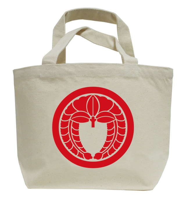 家紋ミニトートバッグ「丸に下がり藤」