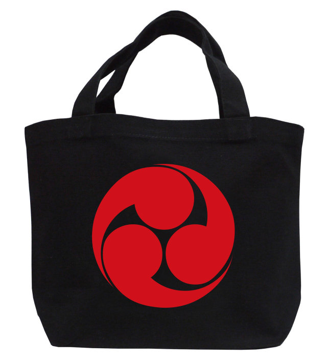 家紋ミニトートバッグ「左三つ巴」