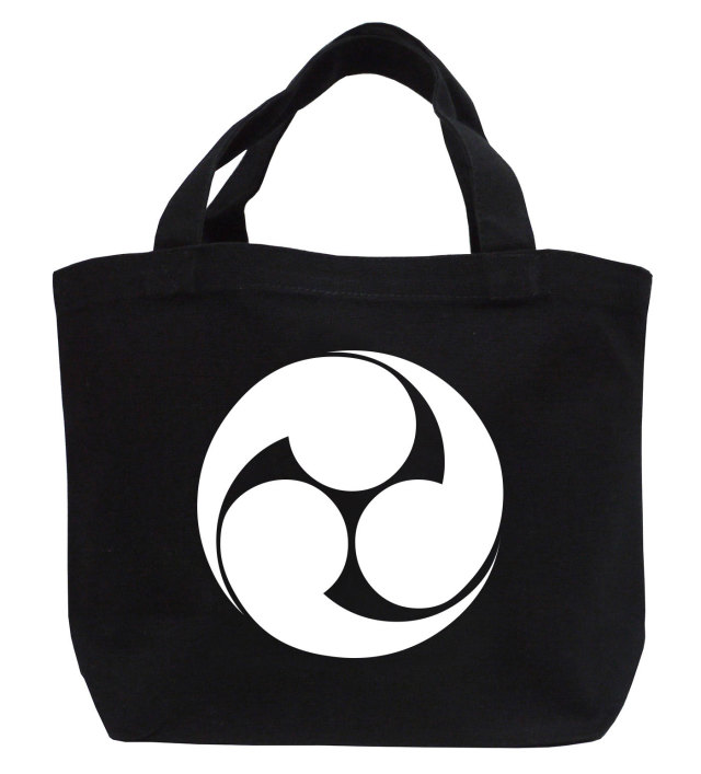 家紋ミニトートバッグ「左三つ巴」