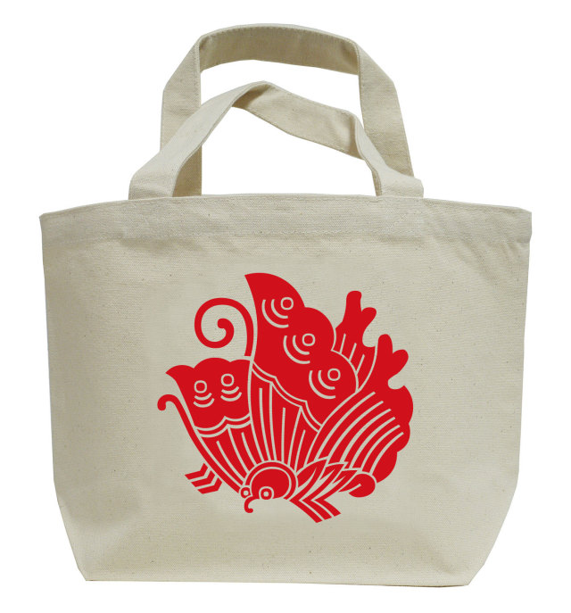 家紋ミニトートバッグ「揚羽蝶」