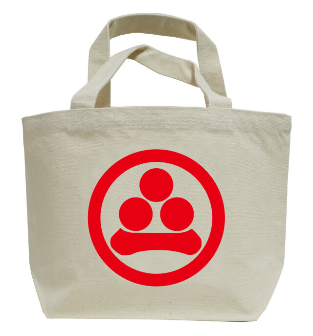 家紋ミニトートバッグ「丸に渡辺星」