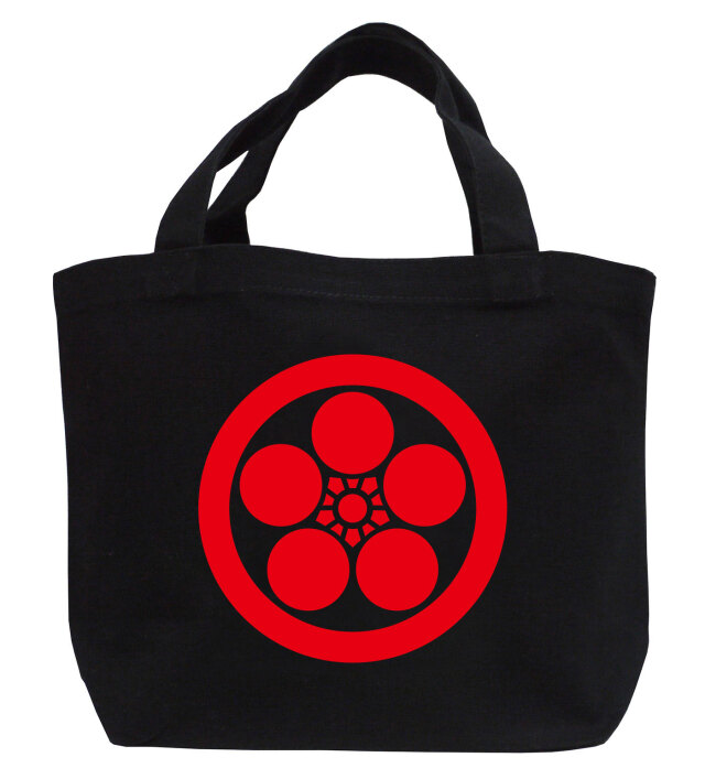 家紋ミニトートバッグ「丸に梅鉢」