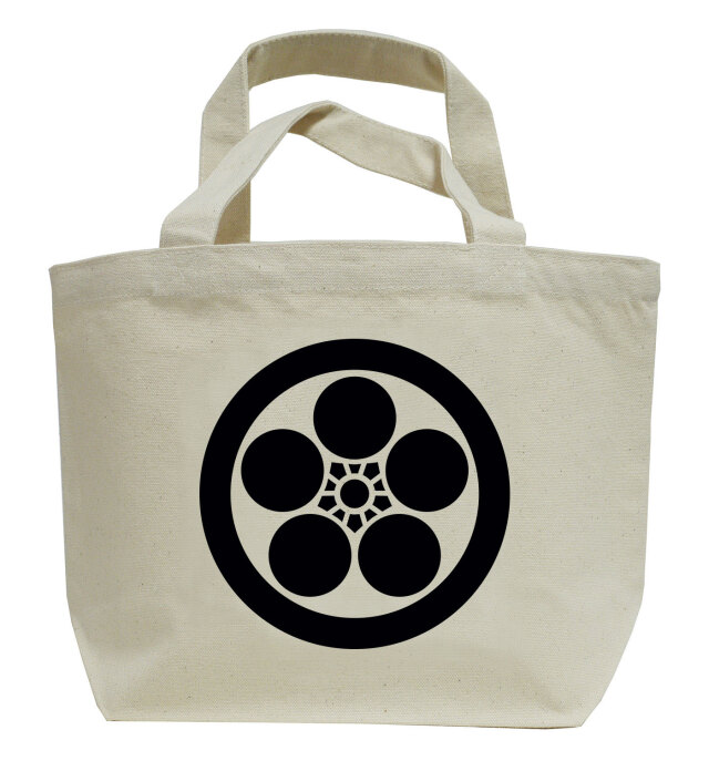 家紋ミニトートバッグ「丸に梅鉢」