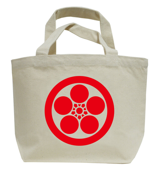 家紋ミニトートバッグ「丸に梅鉢」