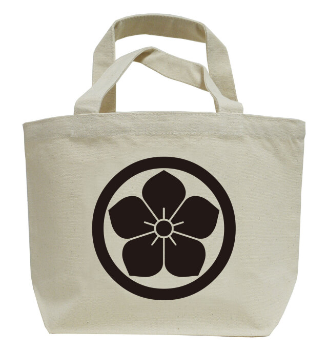 家紋ミニトートバッグ「丸に桔梗」