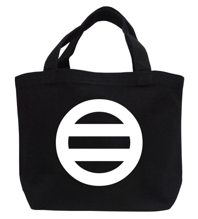 家紋ミニトートバッグ「丸に二つ引き」