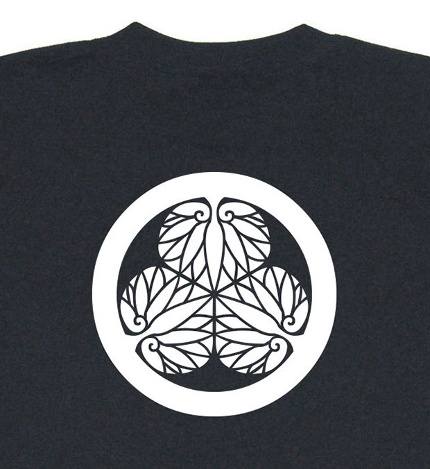 戦国武将家紋Tシャツ「徳川家康」イメージ