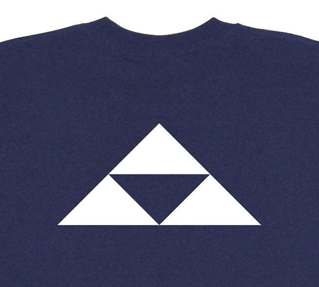 戦国武将家紋Tシャツ「北条早雲「北条鱗」」プリント拡大