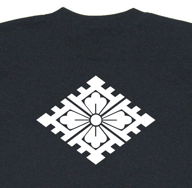 戦国武将家紋Tシャツ「大内義隆「大内菱」」プリント拡大