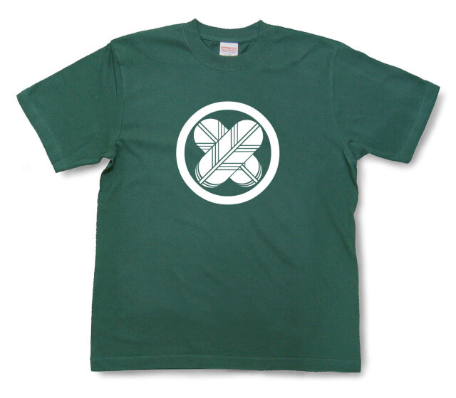 家紋Tシャツ「丸に違い鷹の羽」（半袖）