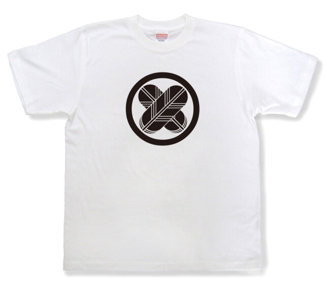 家紋Tシャツ「丸に違い鷹の羽」（半袖）
