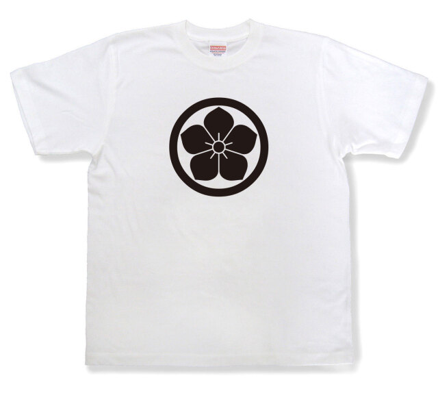 家紋Tシャツ「丸に桔梗」（半袖）