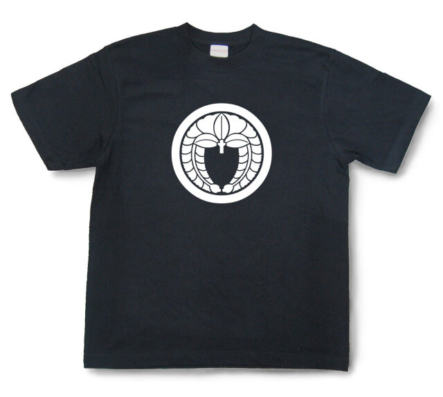 家紋Tシャツ「丸に下がり藤」（半袖）