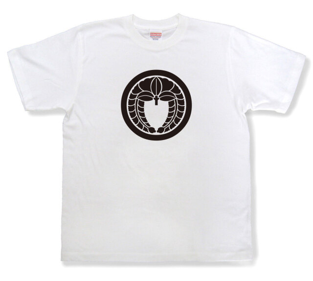 家紋Tシャツ「丸に下がり藤」（半袖）