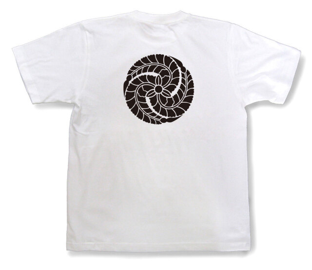 家紋Tシャツ「三つ藤巴」（半袖）